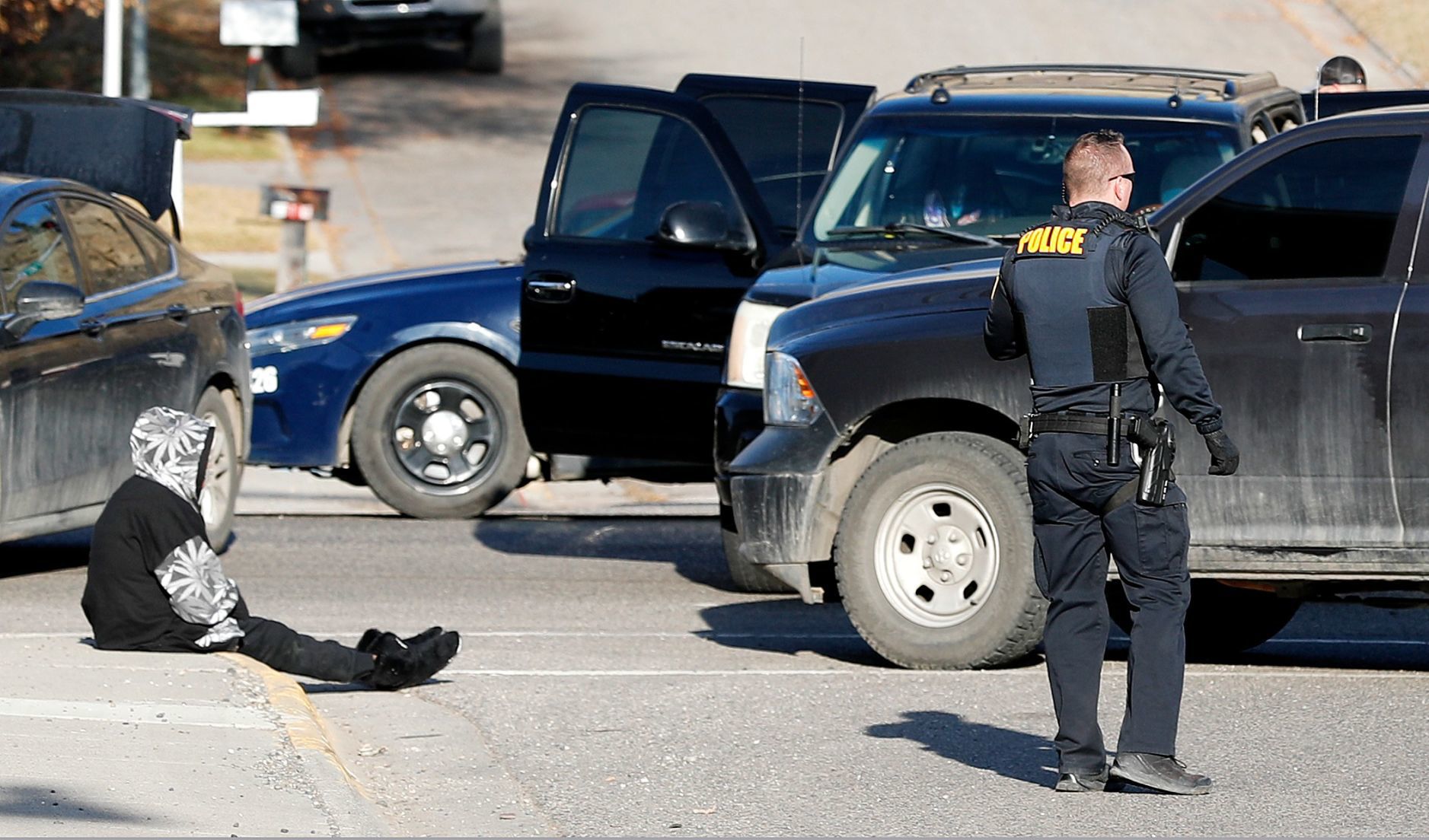 The driver of a Cadillac Escalade